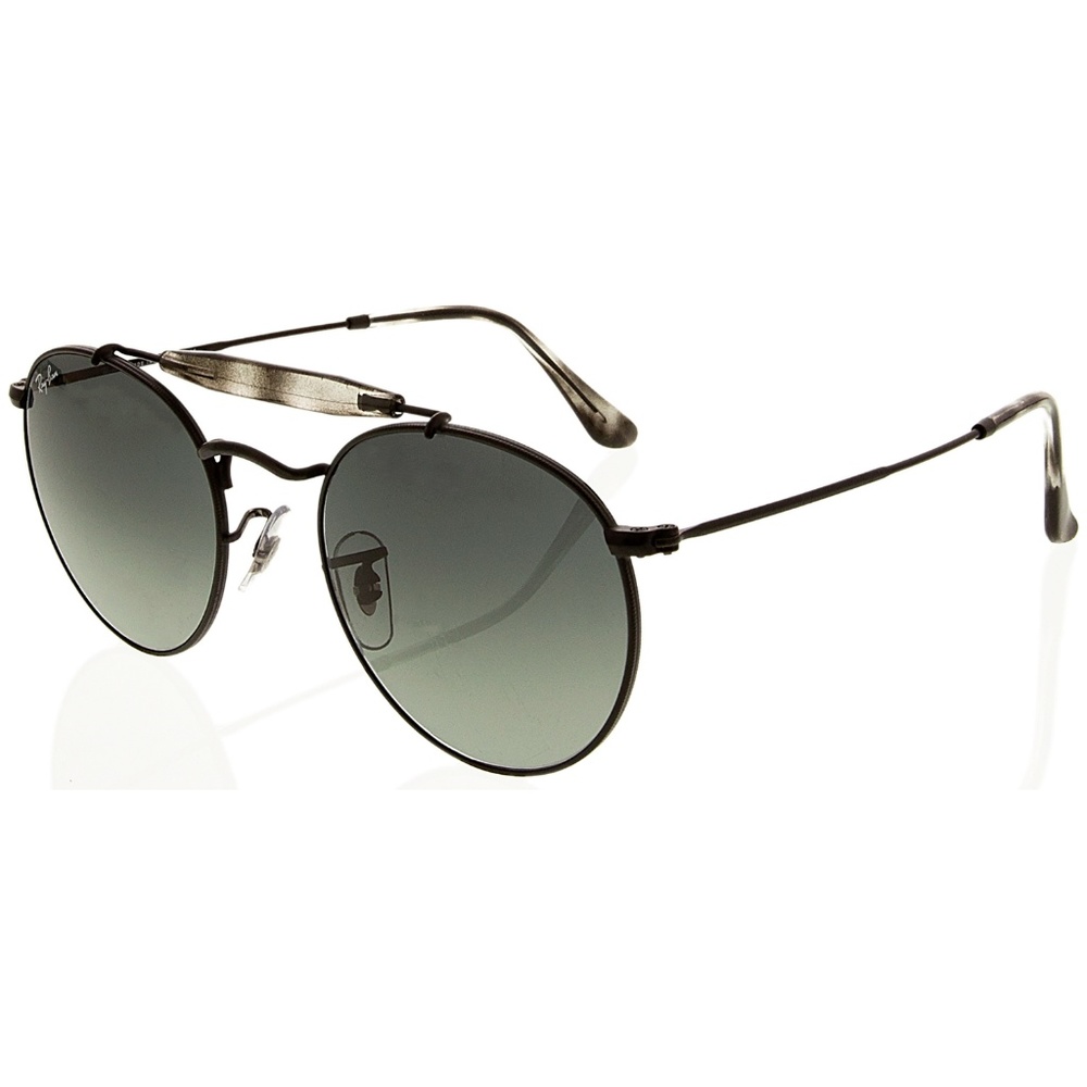 Ray-Ban Gradient Black Round Sunglasses